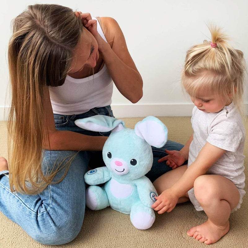 BabyBibi Bunny Stuffed Animal - Interactive Soft Plush Peekaboo Bunny, 16" Tall - Peek a Boo Toy for Ages 6 Months to 5 Year Old - Image 3