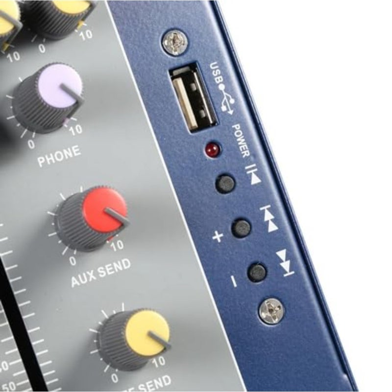 4-channel Mixer Audio Professional Sound Effects Processor Professional Mixing Console Usb Performance Karaoke Live Mixer - Image 5