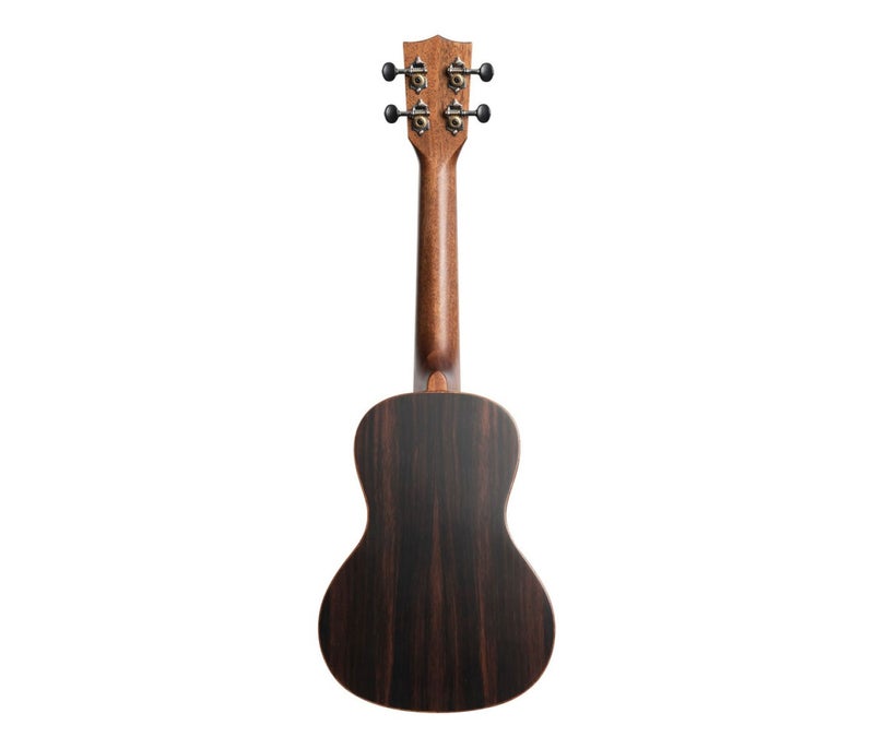 Kala Solid Spruce Top Striped Ebony Series Concert Ukulele - Image 2