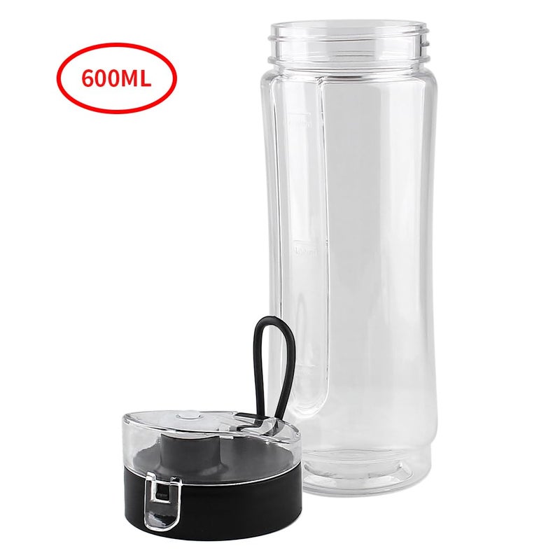 Veterger Replacement Parts 2 pack 20oz Sports Bottle with Spill-Proof Lid,Compatible with Oster MyBlend Plus Personal Blender - Image 4