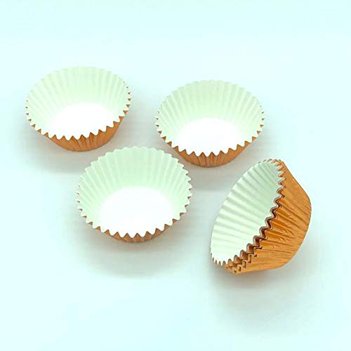 Huaswan Warm Orange Foil Cupcake Liners Standard Baking Cups for Party, Birthday and More, 120-Count - Image 3