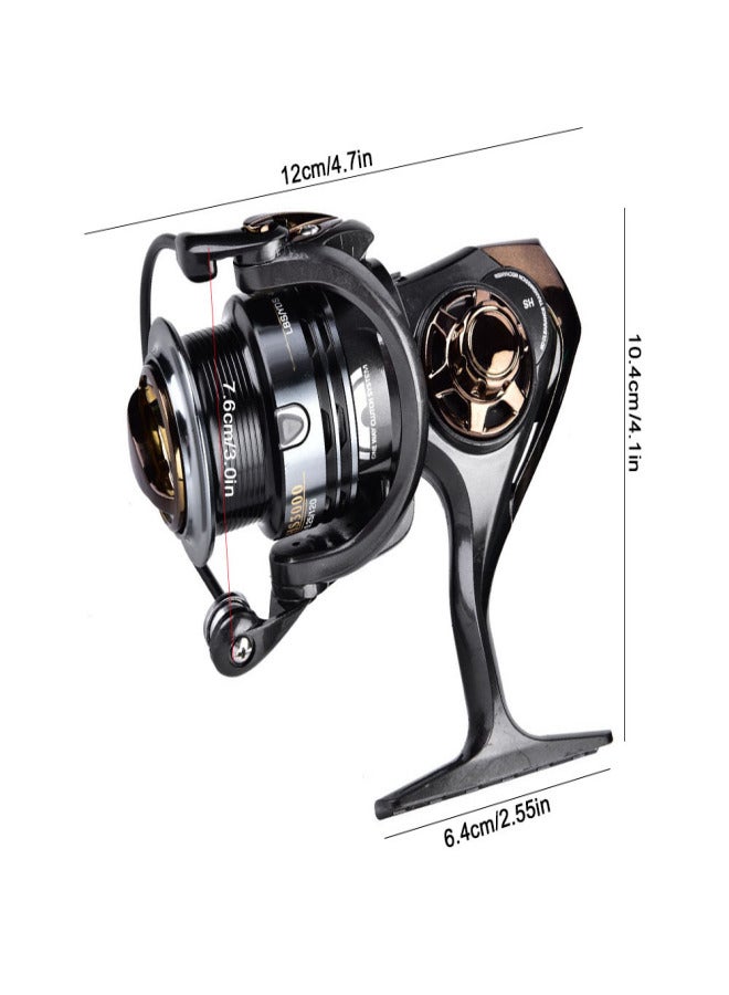 DEUKIO High speed Sea Fishing Reel 7.1:1 Match Spool Spinning Reel for Quick Casting (HS3000) - Image 4
