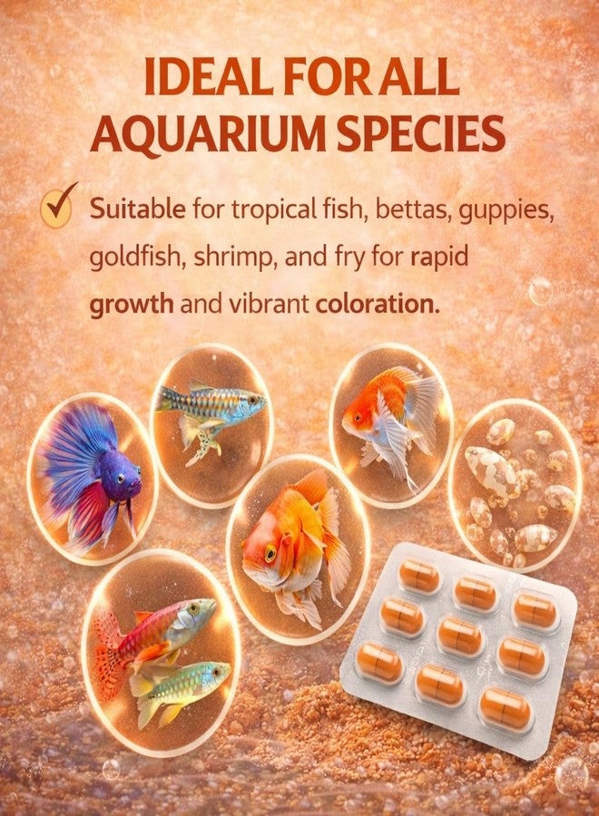VAYINATO® Peqon Decapsulated Brine Shrimp Eggs – 1 Strip (10 Capsules) | No Hatching Required | Shell-Free High Protein Feed for Fish, Shrimp & Fry | Ready-to-Feed Aquarium Nutrition - Image 5