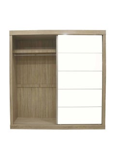 DANUBE HOME Supreme 2-Door Large Sliding Wardrobe With Mirrors Stylish And Spacious Bedroom Storage Modern Sliding Doors With Full-Length Mirrors Durable Home DÃ©cor - French Sonoma Oak  - Image 3