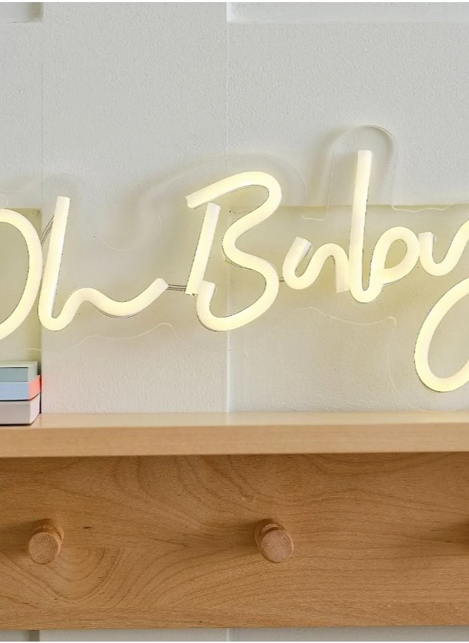 Ginger Ray Neon Sign Oh Baby