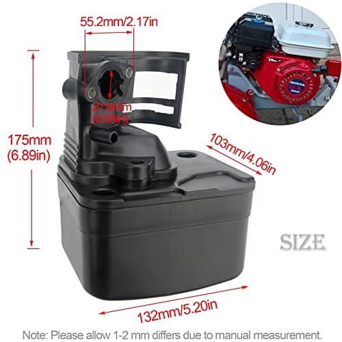 BOOTOP PIN GX160 Air Filter Housing with Air Filter Assembly for Honda GX120 GX140 GX160 GX200 168F Engine Lawn Mower Replace 17230-Z51-820 17410-Z51-020 17235-Z51-831 - Image 4