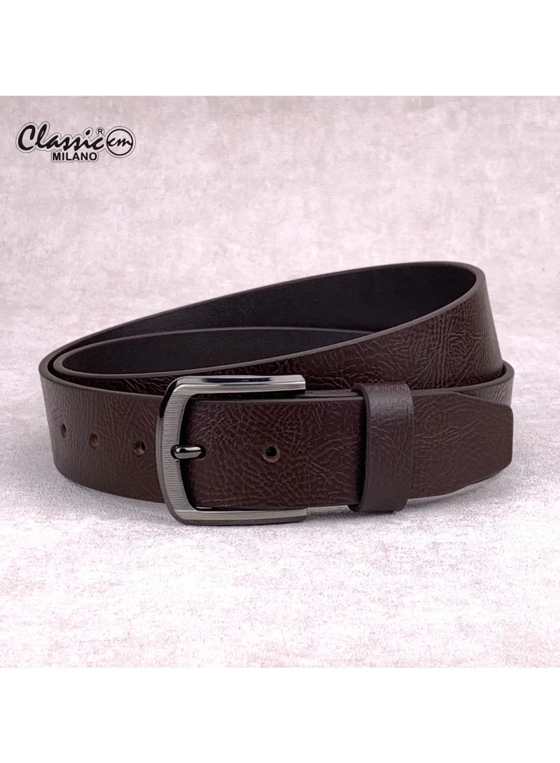 Classic Milano Leather Belt for Men – Genuine Leather Mens Belt, Formal & Casual Dress Belt Men with Gift Box, Adjustable Men's Belts, Office & Daily Wear