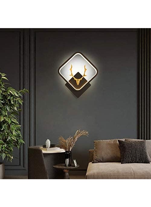 BLISSBELLS blissbells LED Stag Square White Wall Lamp Light Warm WhiteAluminium  - Image 1