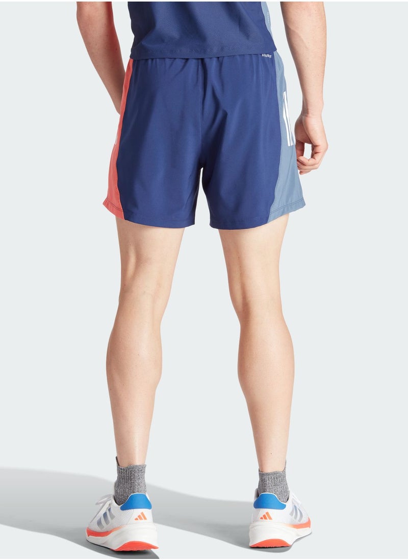 Adidas - Own The Run Colorblock Shorts - Image 1