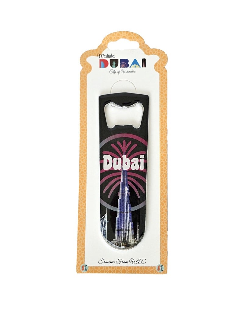 Souvenir Souq Fridge magnet with built-in bottle opener colorful Dubai Skyscrapers  2pcs — a perfect souvenir and practical everyday. - Image 2