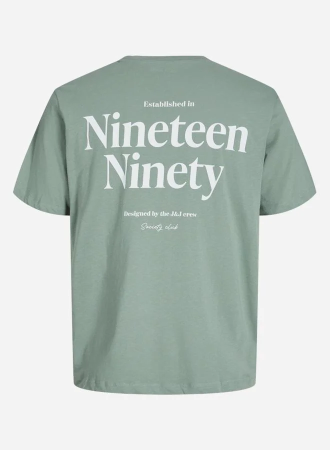 جاك اند جونز تيشيرت قطن بياقة ضيقة