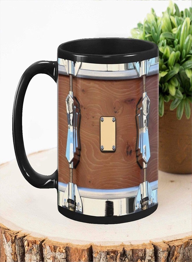 ECKOI Funny British Drum Mug, Drummer Gift, Musician Gift, Mug Birthday Gift Coffee Cup For Friends Colleagues Girls Love Mom Dad 11 oz - Image 1