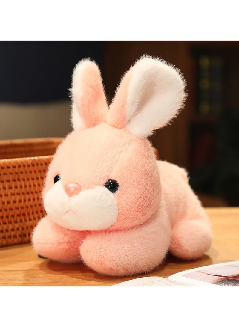 25 CM Cute Rabbit Shape Plush Toy Soft Stuffed Simulation Doll For Girls And Boys All Ages Gift (Pink) - Image 4