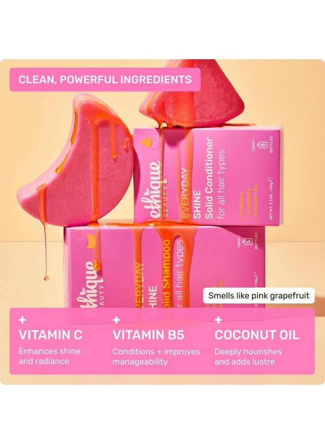 Ethique Everyday Conditioner Bar for soft, shiny hair with Vitamin C - Plastic-Free, Cruelty-Free, Vegan, 2.12 oz - Formerly The Guardian - Image 4