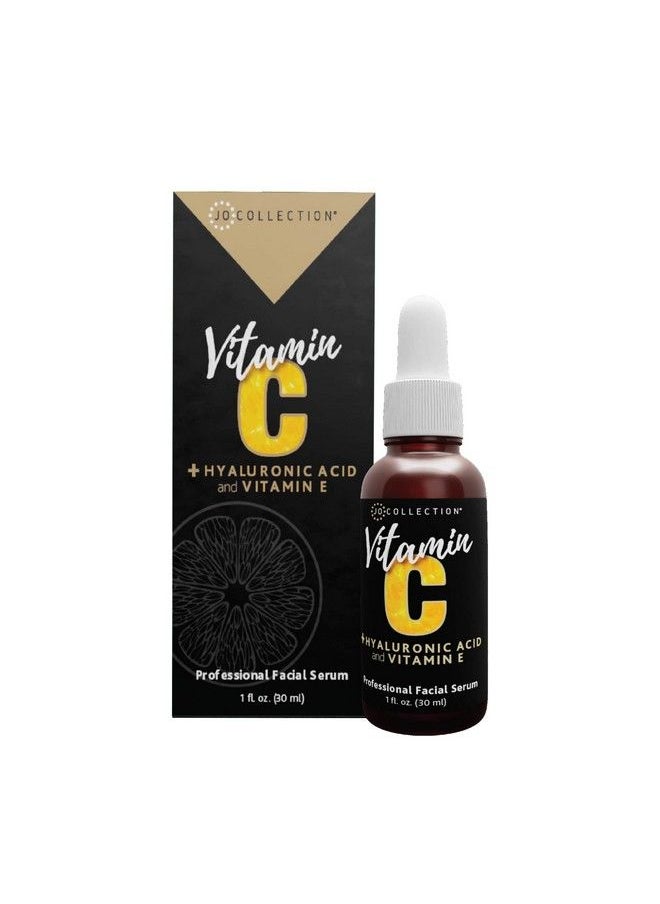 JO COLLECTION Vitamin C Serum With Hyaluronic Acid And Vitamin E ; Thin Serum Quickly Sinks Into Skin For A Bright And Glow Finish ; Boost Radiance ; Softens Fine Lines And Wrinkles ; No Sulfates ; 1 Fl Oz  - Image 2