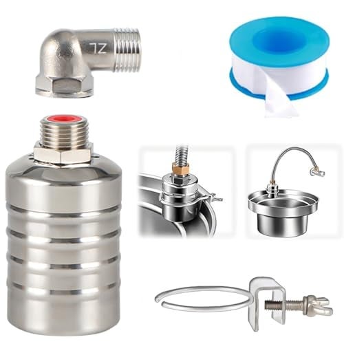 HASTHIP® 1/2" to 3/4'' Float Valve for Water Tank - 304 Stainless Steel Fully Automatic Water Level Control Float Valve, Water Level Controller for Water Tank, Pool, Water Tank, Livestock Troughs - Image 1
