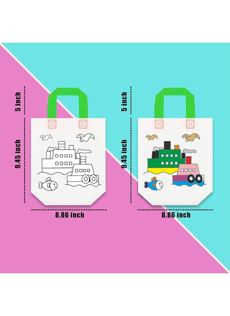 SNAPTRON SNAPTRON DIY Return Gifts For Kids Birthday - 10Pcs Return Gift Bags & 40 pcs sketchpens For Kids/Best Goody Bags For Party/Birthday Gifts For Bulk Items/Goodies Bag Children 4 5 6 7 8 Years Old  - Image 3