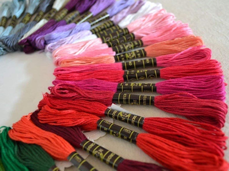 RSP Quality bit Hand Embroidered Cotton Thread Skeins Set For Craft & Projects (Multicolor, Pack Of 25), 100 Gram - Image 3