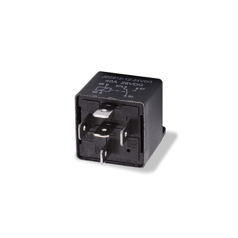 Ehdis مرحّل موتور 5 دبابيس 24 فولت ملف 40 أمبير SPDT رقم الموديل: JD2912-1Z-24VDC 40A 28VDC، مرحّل التلامس، مفتاح الطاقة، مفاتيح أوتوماتيكية وبادئات، عبوة 5 قطع - Image 5