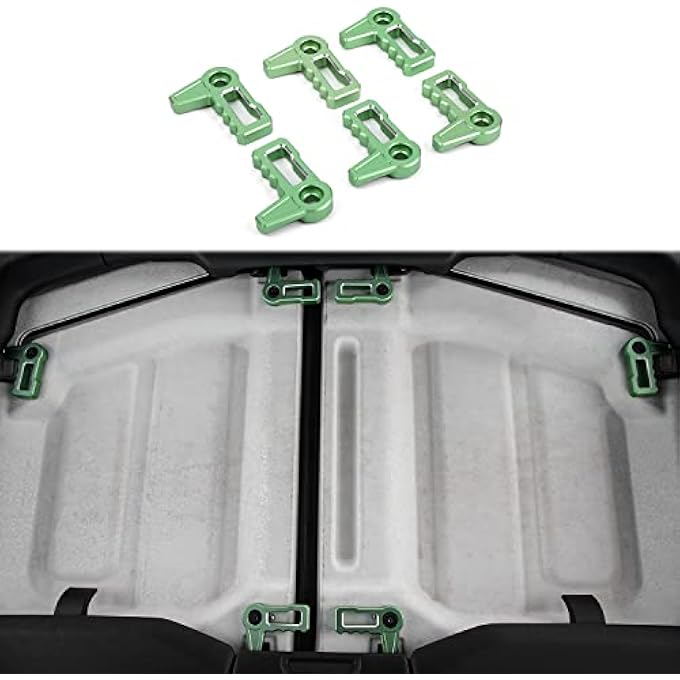 rayihni Freedom Panel Latch Compatible with Jeep Wrangler JL & Gladiator JT 2018 2019 2020 2021 2022 2023 2024, Hard top Removal Switch Handles, Interior Accessories(Green) - Image 1