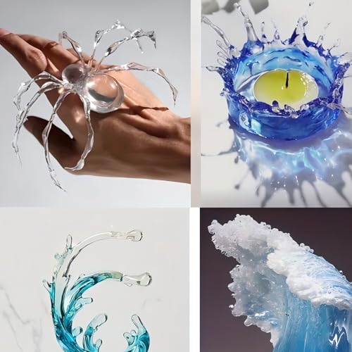 CAMUTKRY 3.5 oz UV Clay Clear Polymer Resin for 3D Crafts, DIY Jewelry Making, Silicone Molds, UV Curing, Crystal Clear Casting, Miniature Art, and Handmade Resin Projects - Image 5