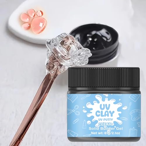 CAMUTKRY 3.5 oz UV Clay Clear Polymer Resin for 3D Crafts, DIY Jewelry Making, Silicone Molds, UV Curing, Crystal Clear Casting, Miniature Art, and Handmade Resin Projects - Image 2