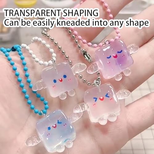 CAMUTKRY 3.5 oz UV Clay Clear Polymer Resin for 3D Crafts, DIY Jewelry Making, Silicone Molds, UV Curing, Crystal Clear Casting, Miniature Art, and Handmade Resin Projects - Image 4
