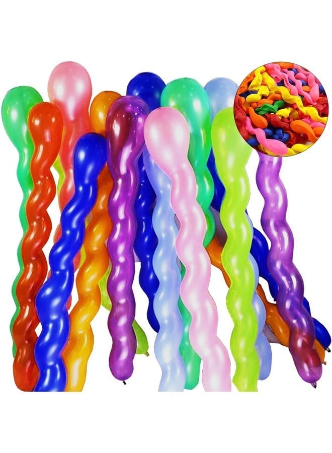 40 Inch Spiral Balloon Latex Twisted Long Balloon (100Pcs) - Image 1