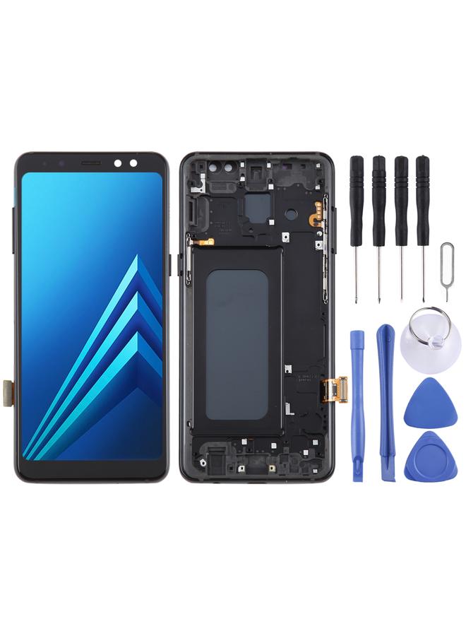 erorex Replacement For Samsung Galaxy A8 2018 / A5 2018 SM-A530 Original LCD Screen Digitizer Full Assembly with Frame Black - Image 1