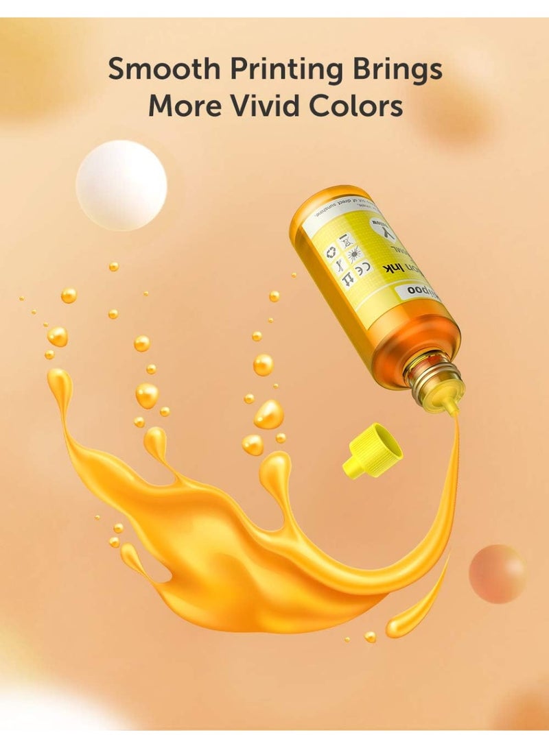 Hiipoo Sublimation Ink Refilled Bottles Work with WF7710 ET2760 ET2720 ET2803 ET2800 ET15000 C88 C88+ Inkjet Printer Heat Press Transfer on Mugs Plates T-Shirts Pillows Phone Case - Image 3