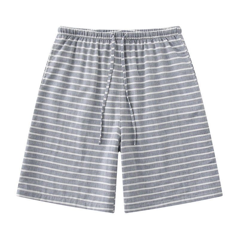 Mens Cotton Summer Sleep Shorts Casual Plus Size Gray feather Gray feather - Image 2