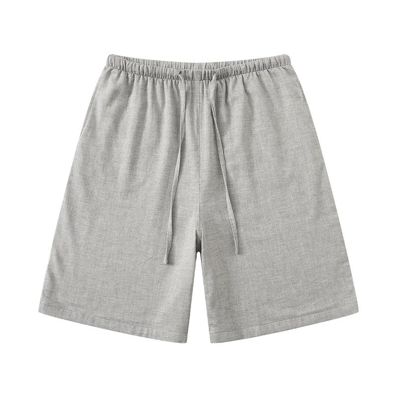 Mens Cotton Summer Sleep Shorts Casual Plus Size Gray feather Gray feather - Image 5