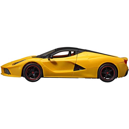 Webby Remote Controlled Rechargeable Super Car with Opening Doors and LED Headlight | Birthady Gifts for Kids (Yellow) - Image 4
