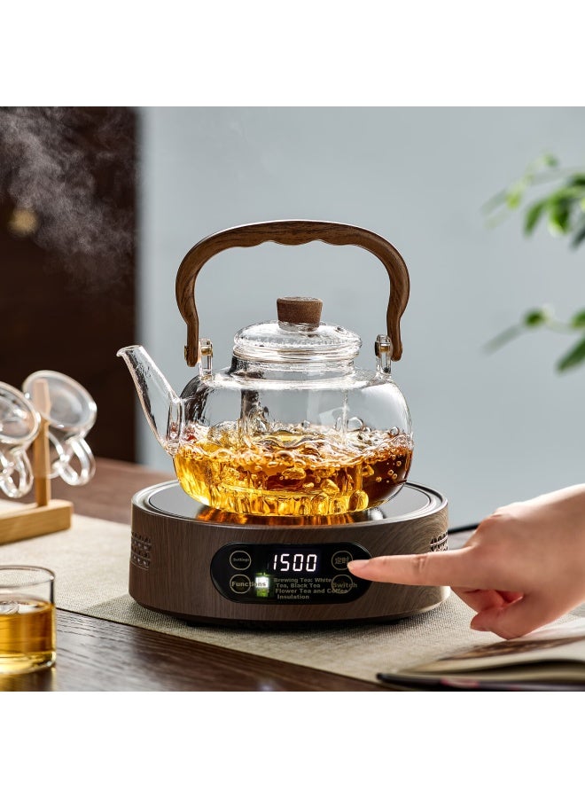 Yihutea New Tea Set Electric Ceramic Stove Glass Kettle Home Tea Brewing Pot Integrated Tea Stove - Image 3