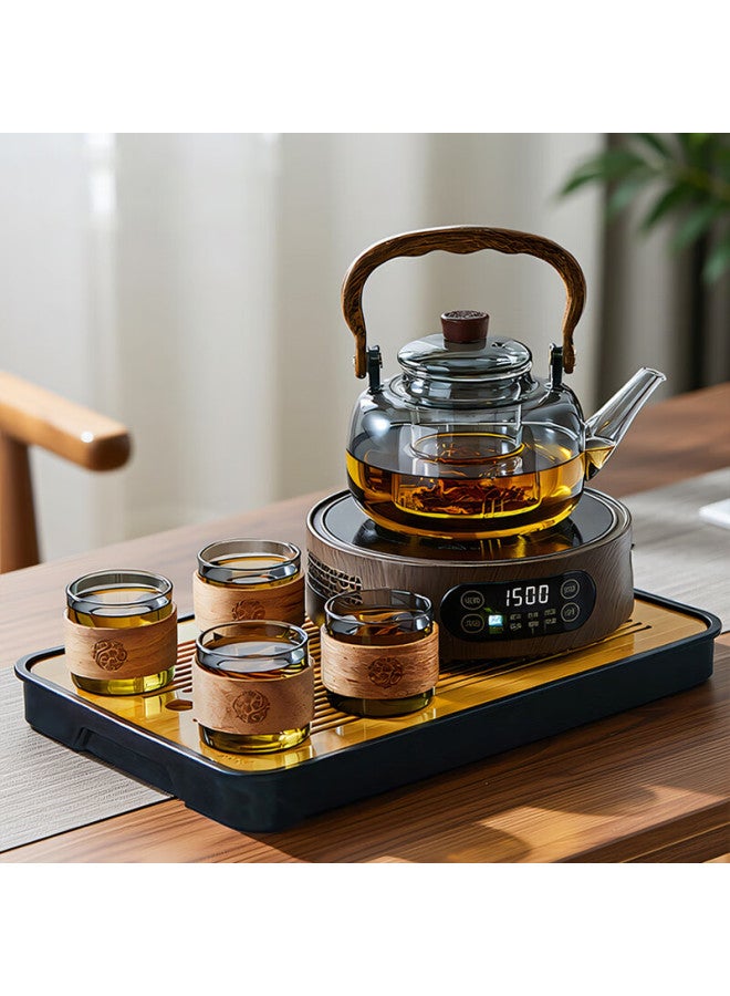 Yihutea New Tea Set Electric Ceramic Stove Glass Kettle Home Tea Brewing Pot Integrated Tea Stove - Image 1