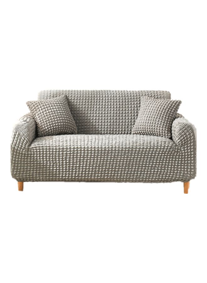 3-Seat Decorative Sofa Cover Grey 190 x 230cm - Image 1