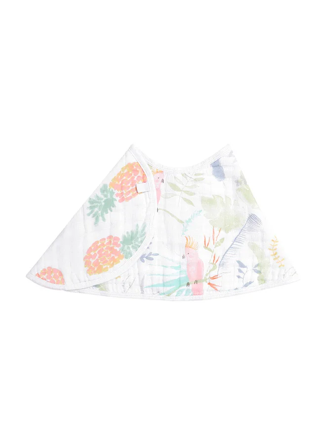 aden + anais Essentials Cotton Muslin Baby Burpy Bib Tropicalia