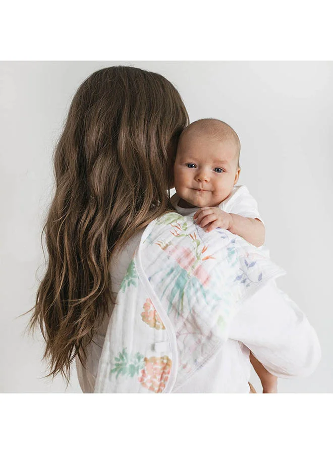aden + anais Essentials Cotton Muslin Baby Burpy Bib Tropicalia