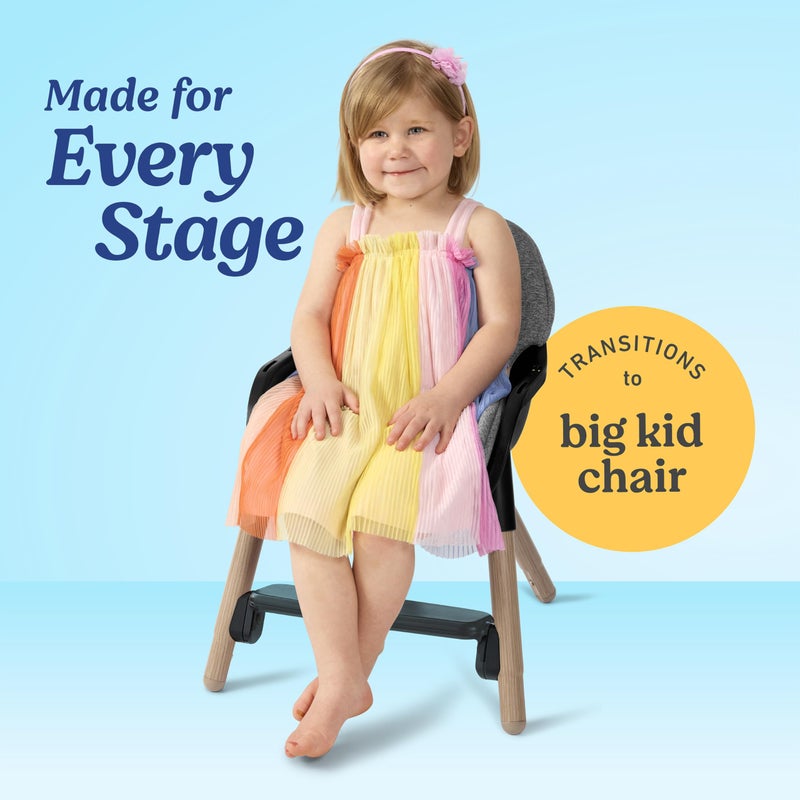 Graco Ready2Dine 4-in-1 Highchair, Portable High Chair with 4 Growing Stages, Foldable Baby High Chair, Toddler Feeding Seat, Youth Stool, and Big Kid Seat, Walker - Image 3