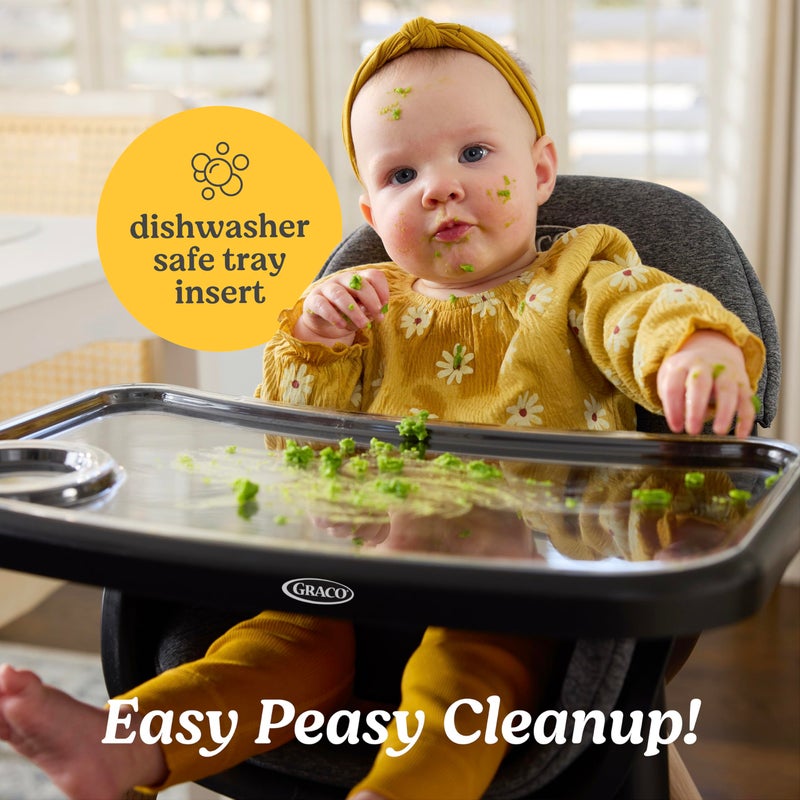 Graco Ready2Dine 4-in-1 Highchair, Portable High Chair with 4 Growing Stages, Foldable Baby High Chair, Toddler Feeding Seat, Youth Stool, and Big Kid Seat, Walker - Image 4