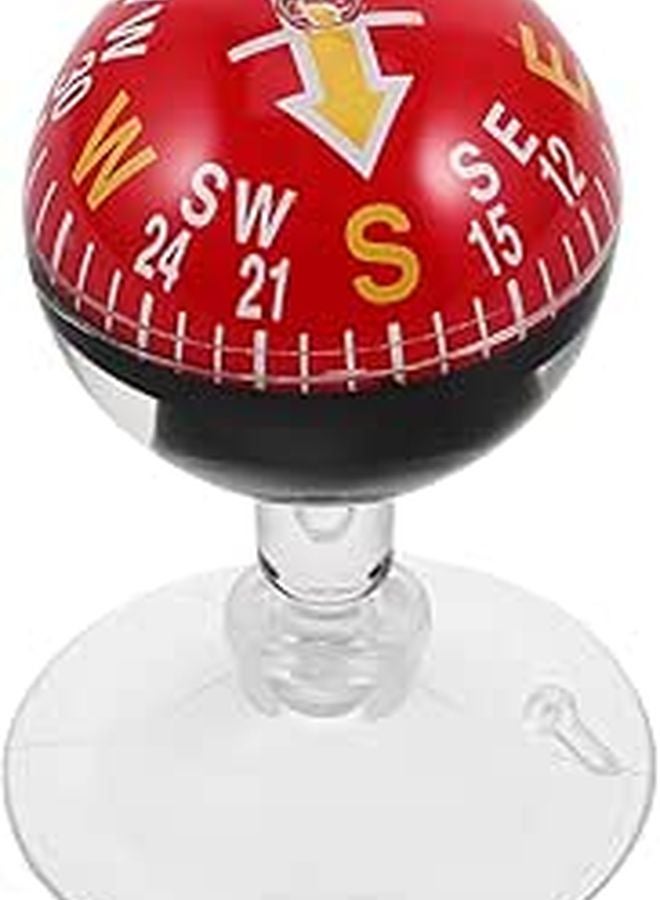 38mm Auto Compass with Suction Cup for Car Dashboard Marine Navigation Outdoor Hiking - Image 1