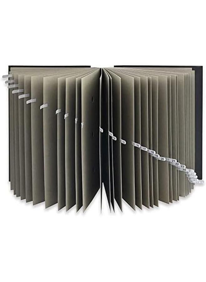 FIS Fscl1 31 31 Sheets Vinyl Cover Signature Book 240 Mm X 340 Mm Size Black - Image 4