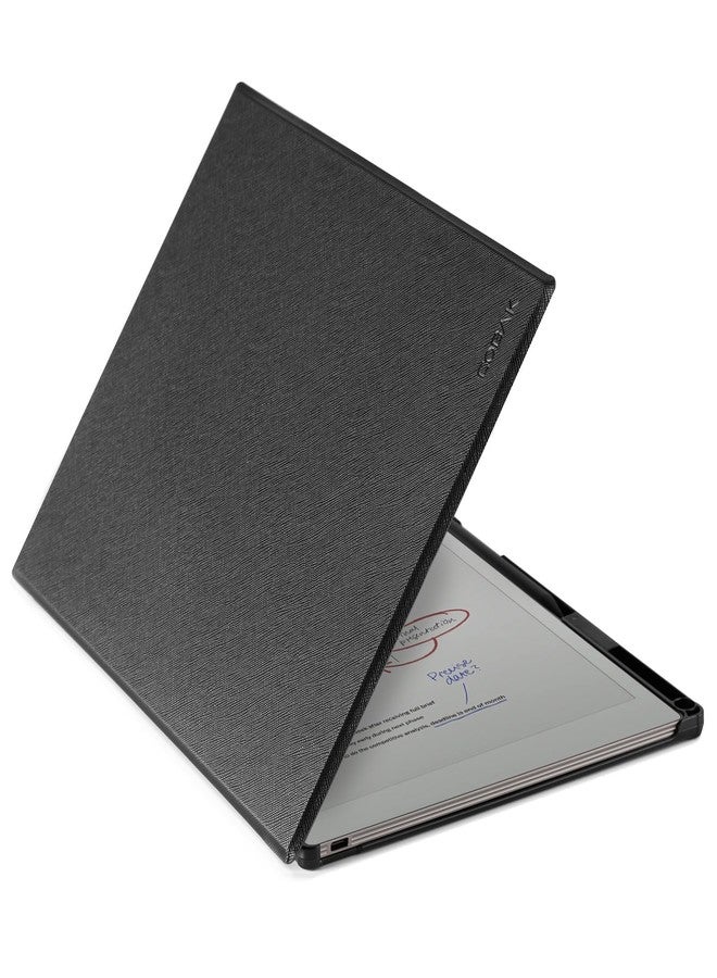 CoBak Case for Remarkable Paper Pro Color Tablet 11.8" 2024 Released- Smart Auto Sleep/Wake Folio Lightweight Protective Cover with Built-in Pen Holder and Nibs Holder (Black) - Image 1