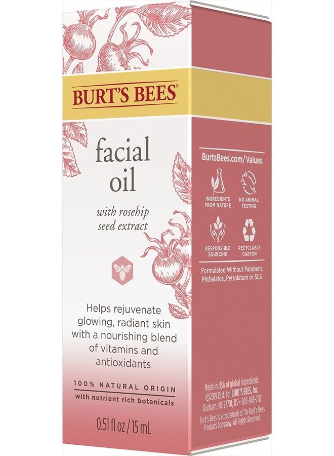 Burt's Bees Face Oil, Burt's Bees Hydrating & Anti-Aging Facial Care, 0.05 fl oz Ounce (Packaging May Vary) - Image 5