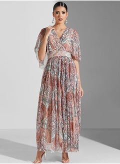 Label RITU KUMAR Pleat Detail Printed Dress  - Image 1