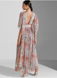 Label RITU KUMAR Pleat Detail Printed Dress  - Image 2