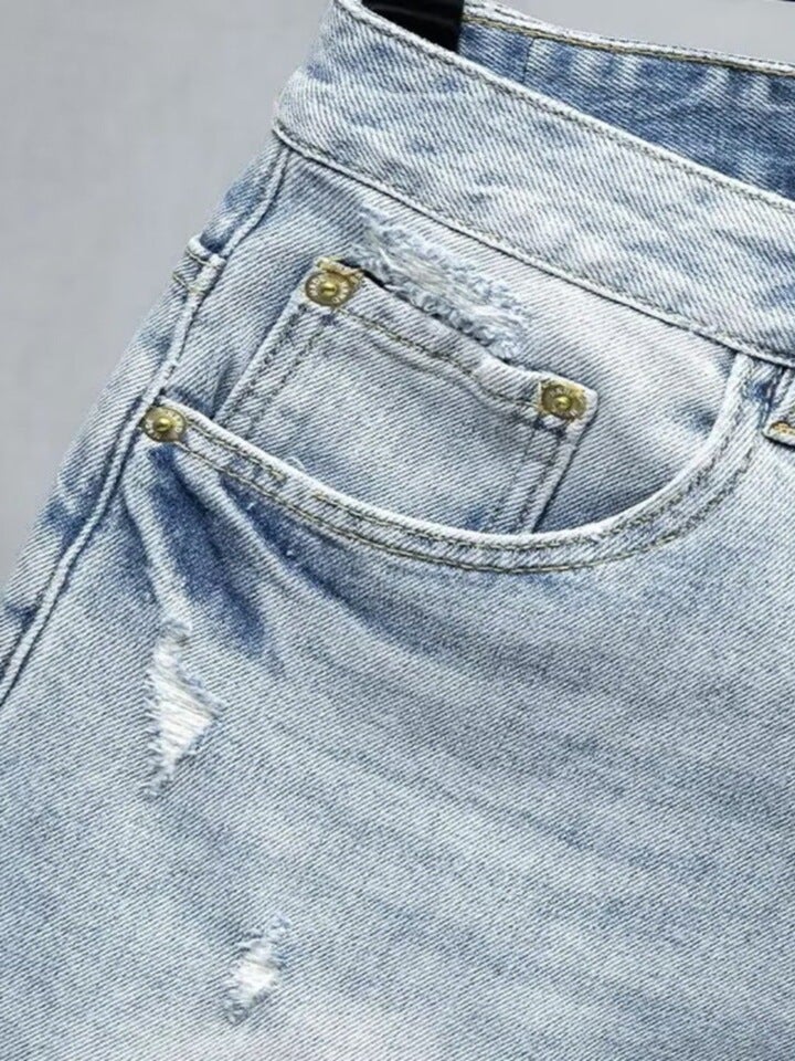 Unisex Classic Denim Jeans Loose Fit Daily Outdoor Wear - Image 4