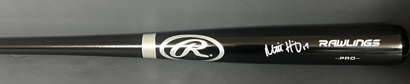 SidsGraphs Mitch Haniger Seattle Mariners Autographed Signed Black Baseball Bat Beckett Hologram - Image 1