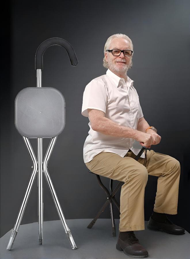 Portable Seat Cane for Seniors - Ideal for Hiking & Outdoor Adventures - Image 2