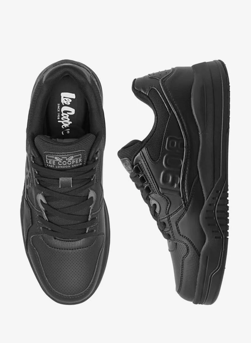 Lee Cooper Men's Panelled Sneakers with Lace-Up Closure